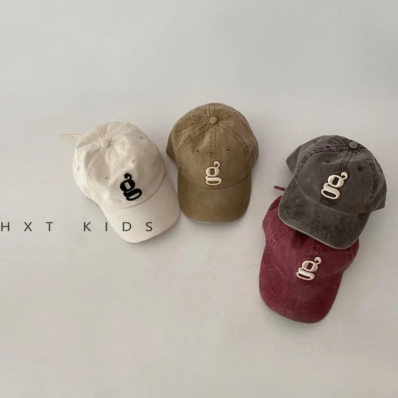 Children's Embroidered Peaked Caps Spring Autumn Western Style - Image 11