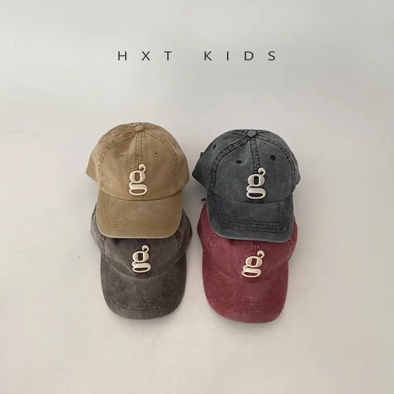 Children's Embroidered Peaked Caps Spring Autumn Western Style - Image 12