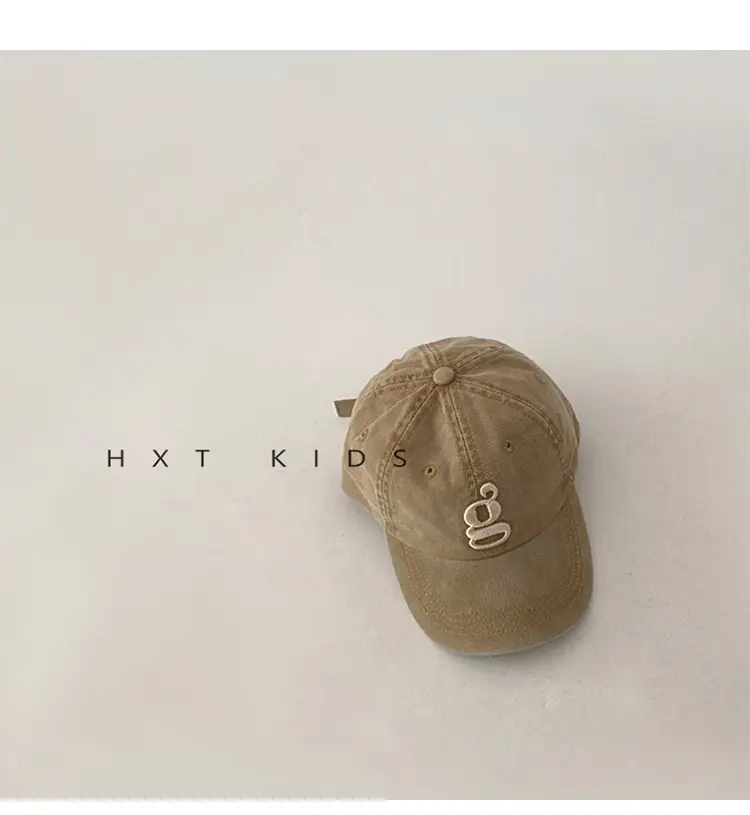 Children's Embroidered Peaked Caps Spring Autumn Western Style — feature 11