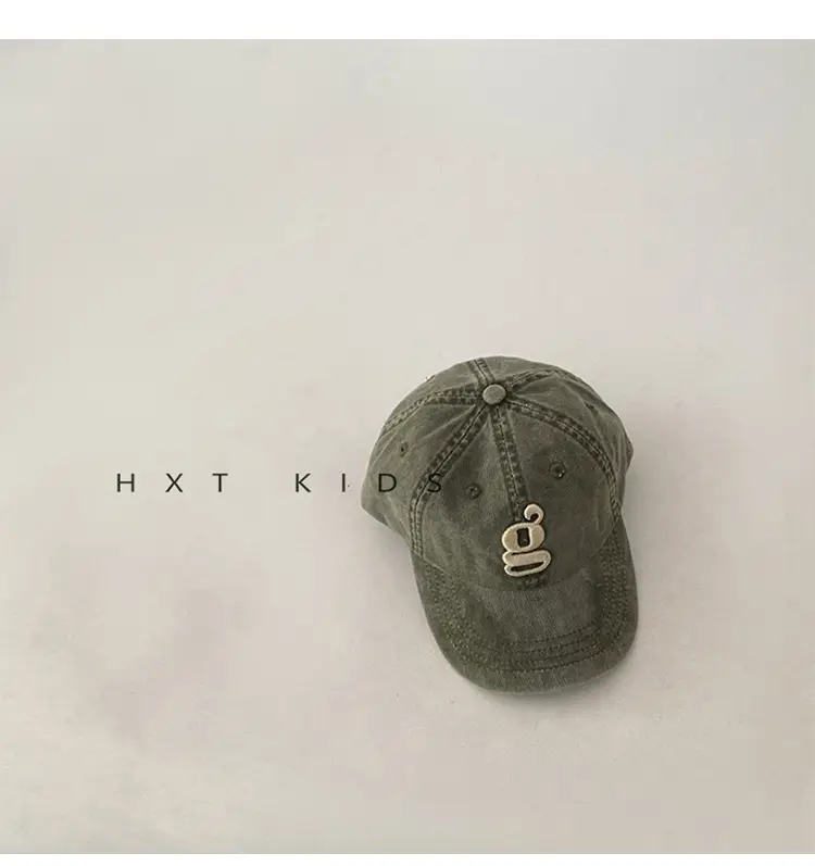 Children's Embroidered Peaked Caps Spring Autumn Western Style — feature 12