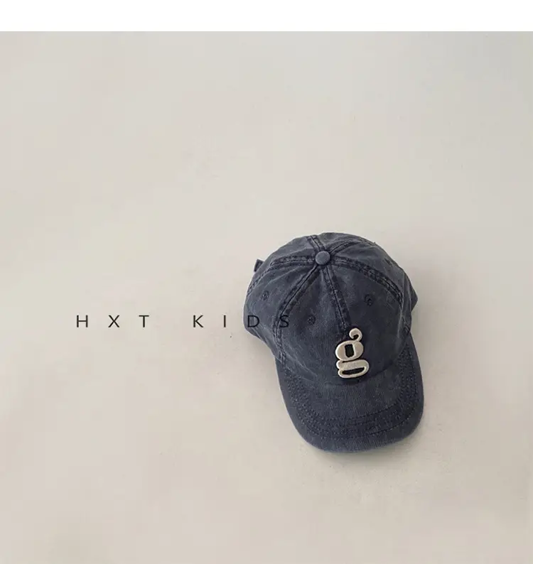 Children's Embroidered Peaked Caps Spring Autumn Western Style — feature 13
