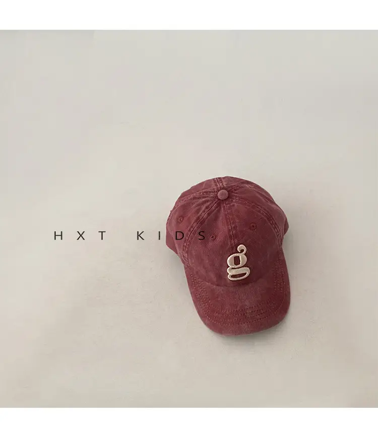 Children's Embroidered Peaked Caps Spring Autumn Western Style — feature 14
