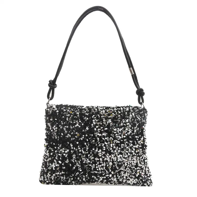 Black Sequin Shoulder Bag Women 2024 - Image 6