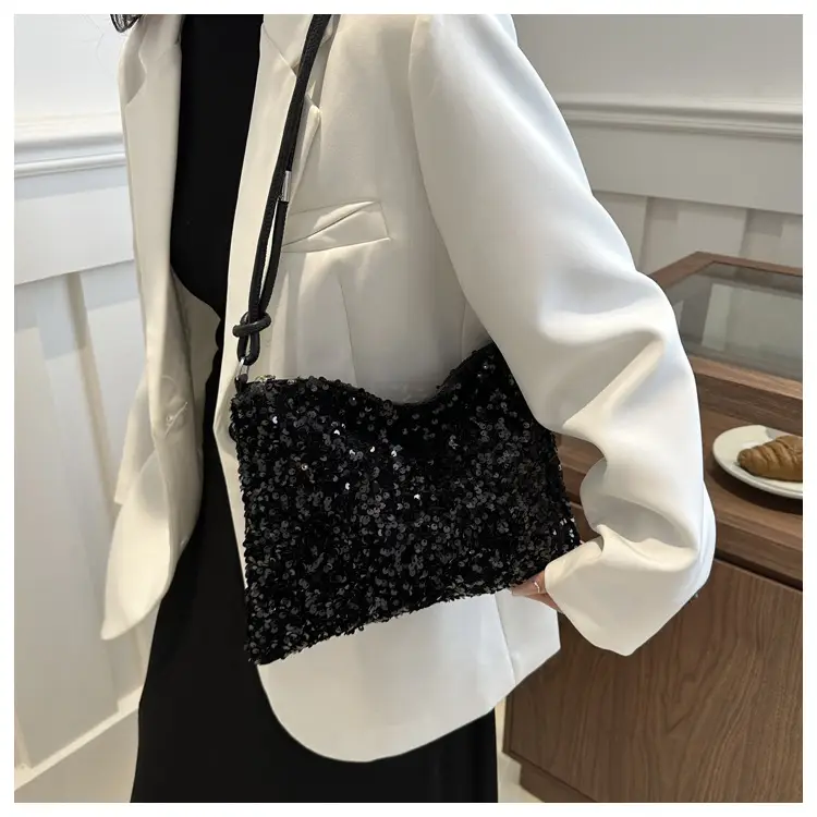 Black Sequin Shoulder Bag Women 2024 — feature 12