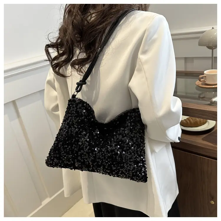 Black Sequin Shoulder Bag Women 2024 — feature 13