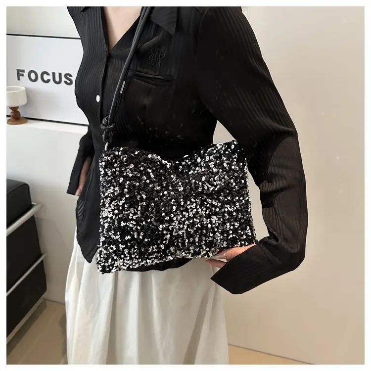Black Sequin Shoulder Bag Women 2024 — feature 16