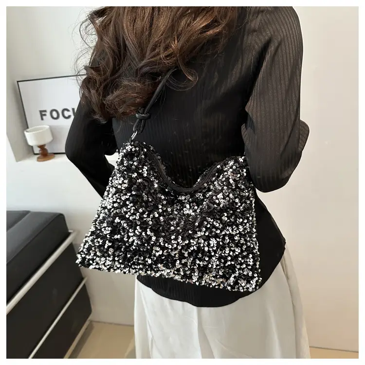 Black Sequin Shoulder Bag Women 2024 — feature 17