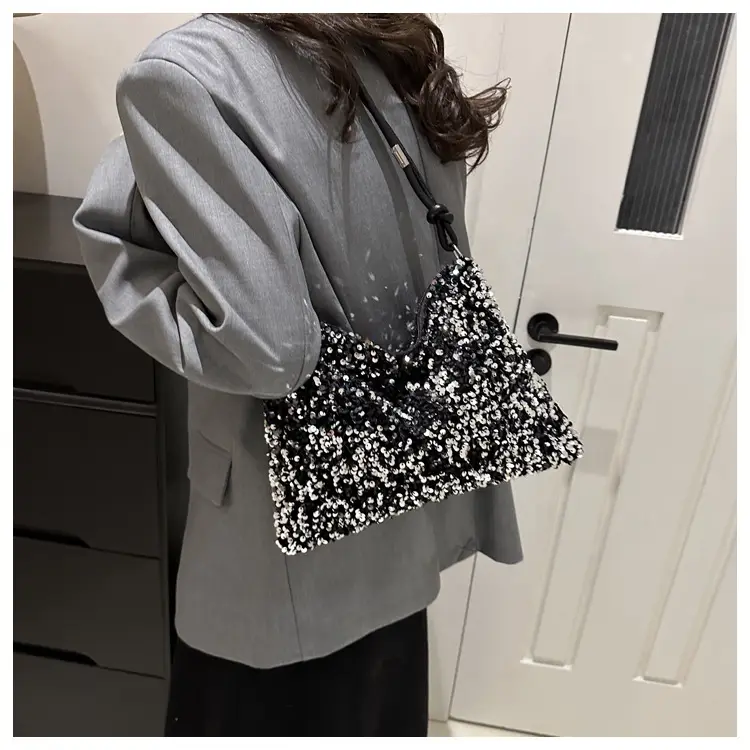 Black Sequin Shoulder Bag Women 2024 — feature 20