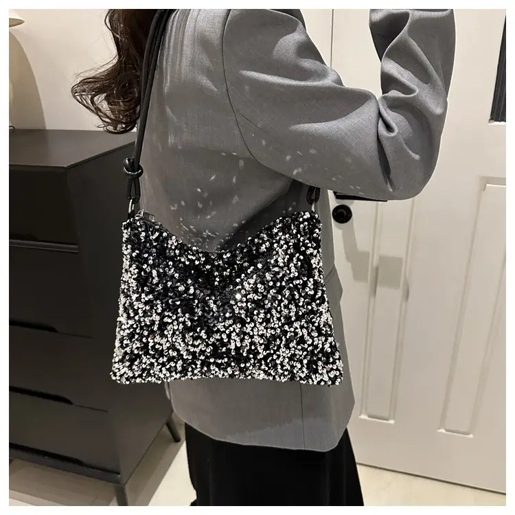 Black Sequin Shoulder Bag Women 2024 — feature 22
