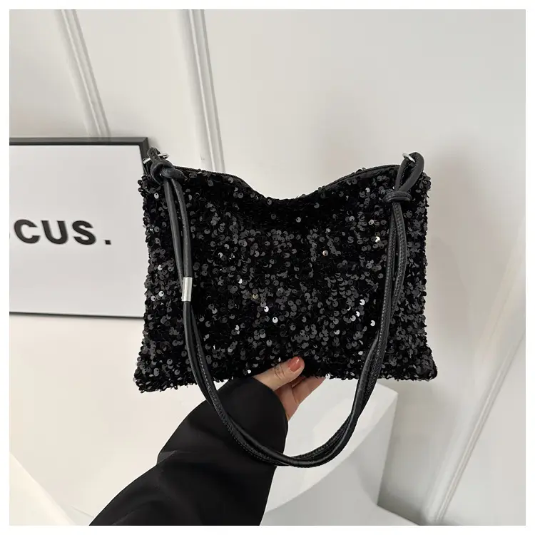Black Sequin Shoulder Bag Women 2024 — feature 25