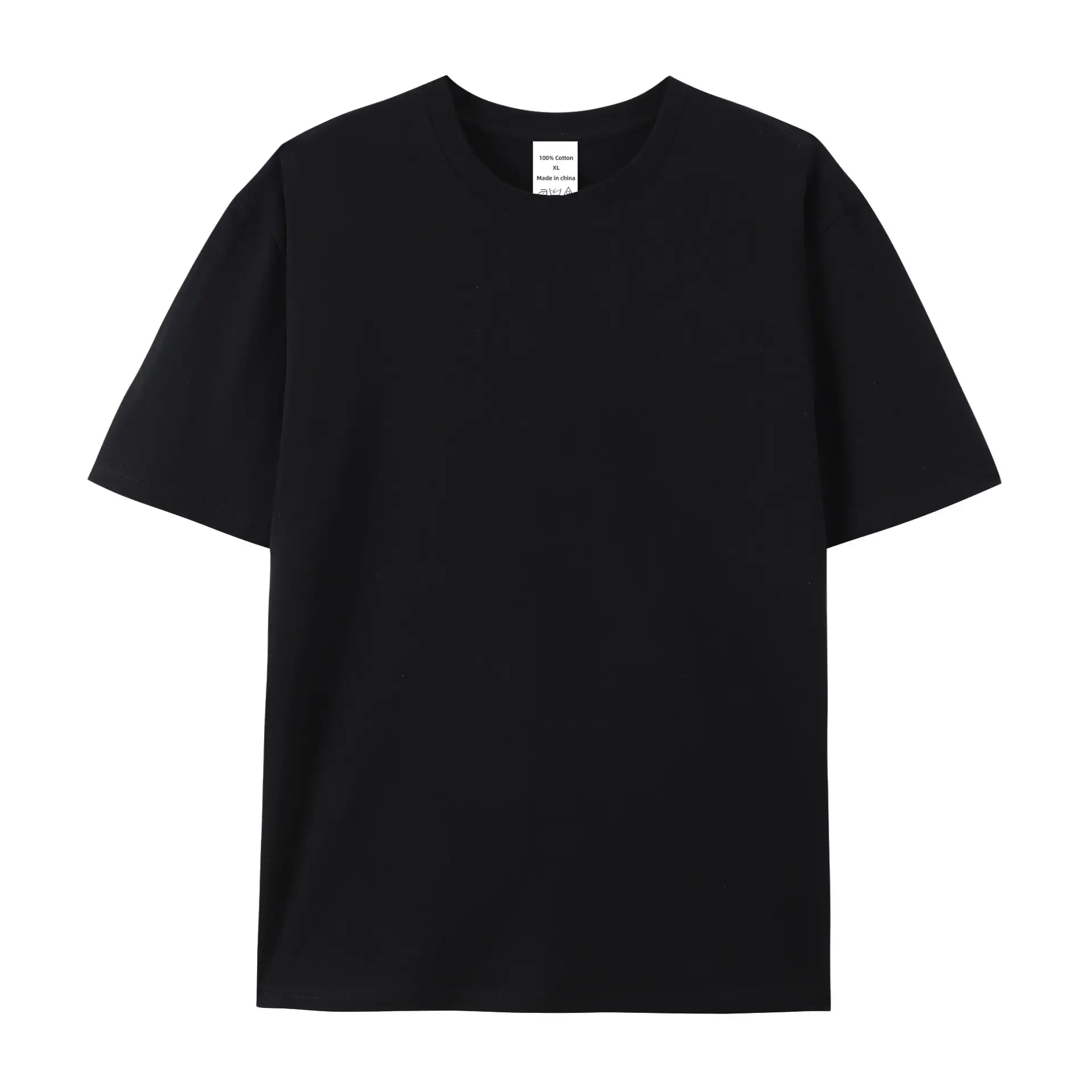 Men's 220g Cotton Short Sleeve T-Shirt Cream