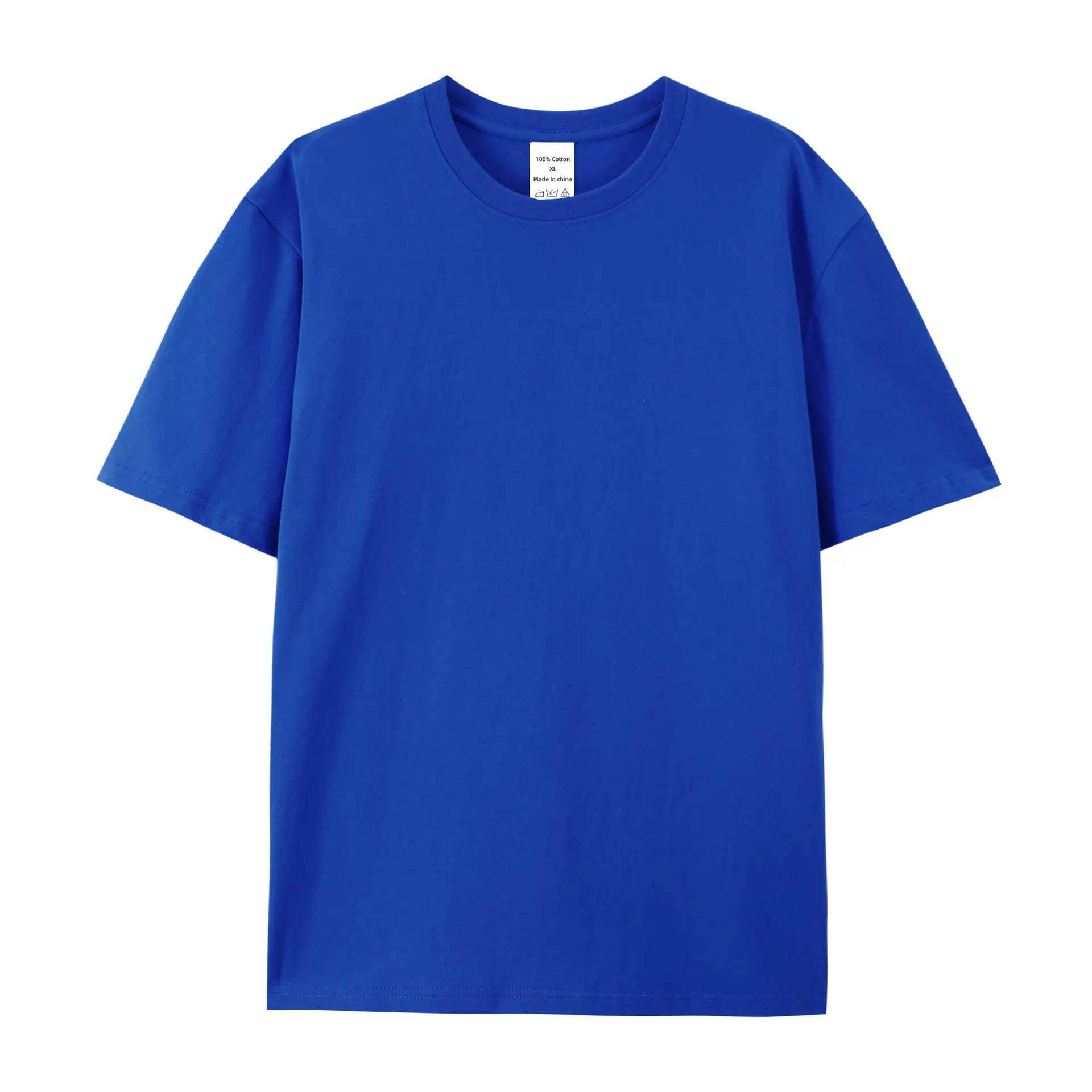 Men's 220g Cotton Short Sleeve T-Shirt Cream