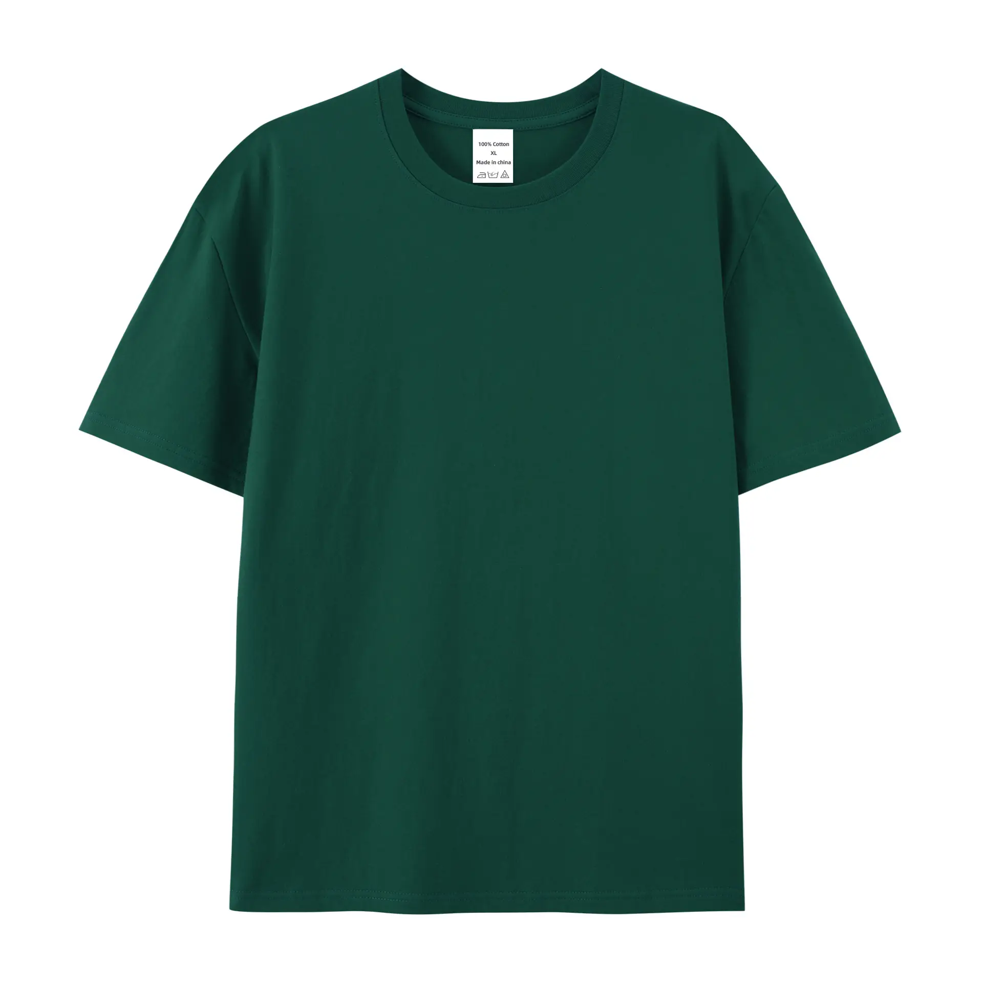 Men's 220g Cotton Short Sleeve T-Shirt Cream