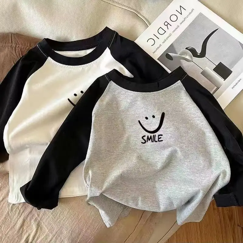 Mickey Mouse Cotton Long Sleeve T-Shirt Grey Black