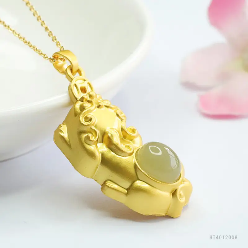Guan Yu Jade Pendant Clear Water Jade Necklace - Image 4