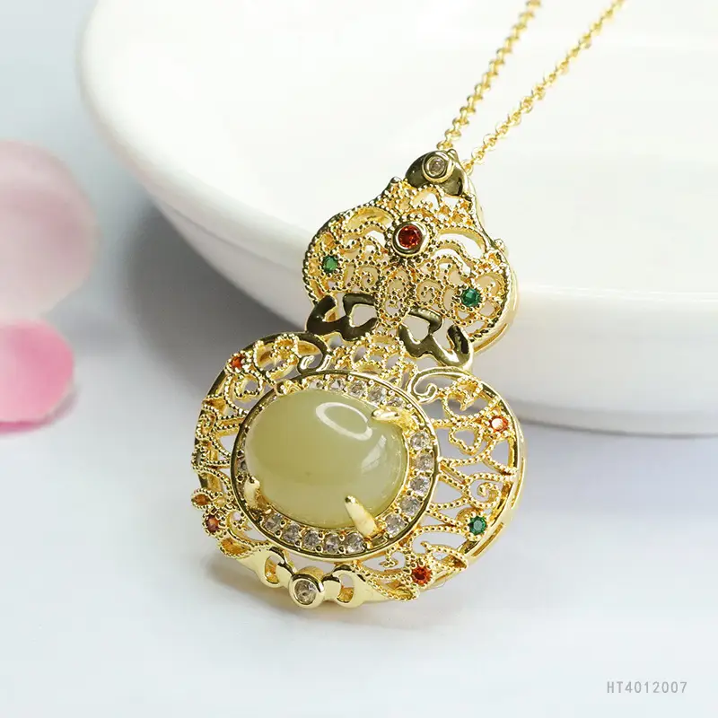 Guan Yu Hetian Jade Necklace Clear Water Jade Pendant - Image 4