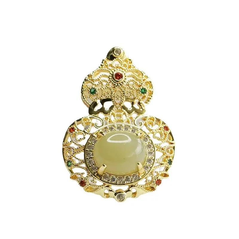 Guan Yu Hetian Jade Necklace Clear Water Jade Pendant - Image 6