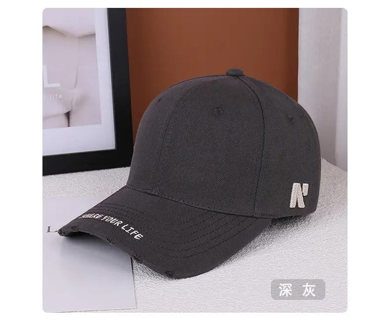 Women Beige Embroidered Baseball Cap Spring Korean Style — feature 24