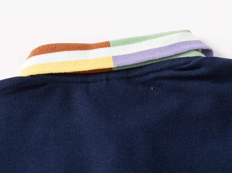 Kids Polo Shirt Navy Blue Korean Style 2026 β feature 11