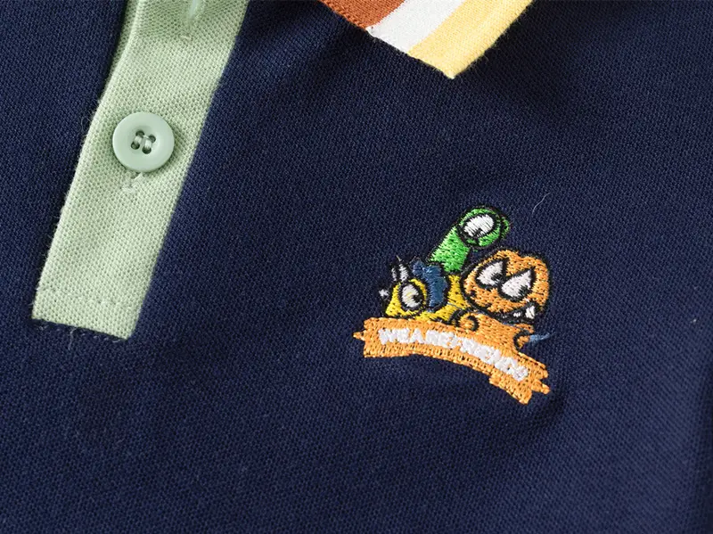 Kids Polo Shirt Navy Blue Korean Style 2026 β feature 7