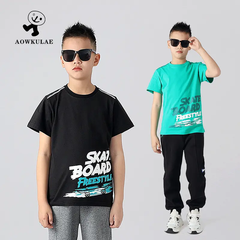 Kids Star Board T-Shirt White Summer Casual - Image 4