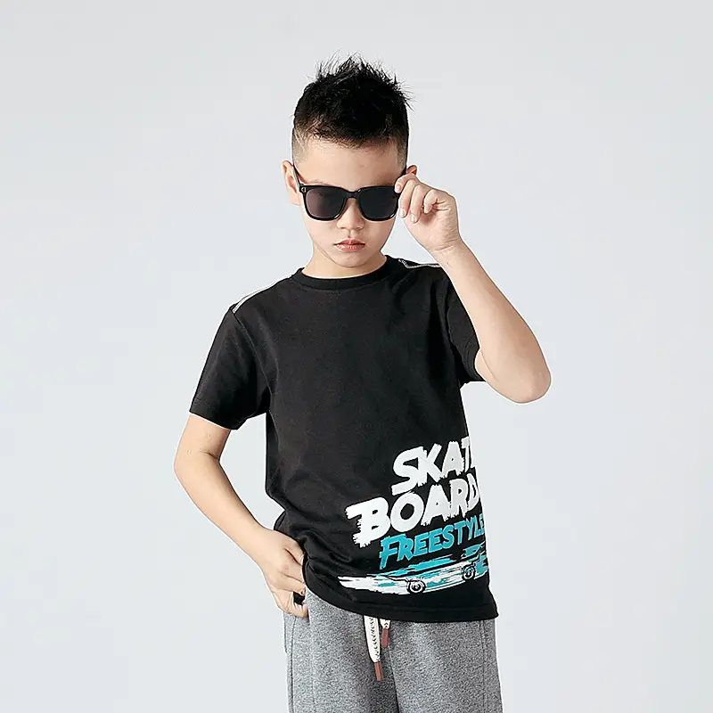 Kids Star Board T-Shirt White Summer Casual - Image 7