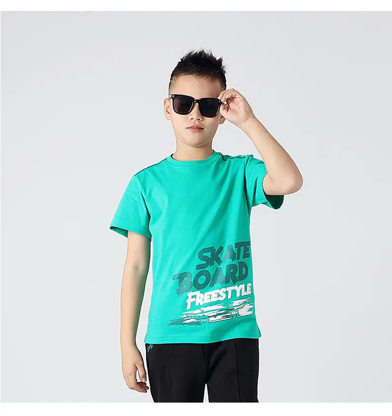 Kids Star Board T-Shirt White Summer Casual — feature 42