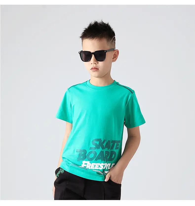 Kids Star Board T-Shirt White Summer Casual — feature 43