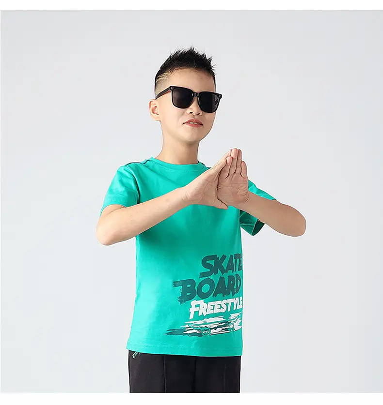 Kids Star Board T-Shirt White Summer Casual — feature 44