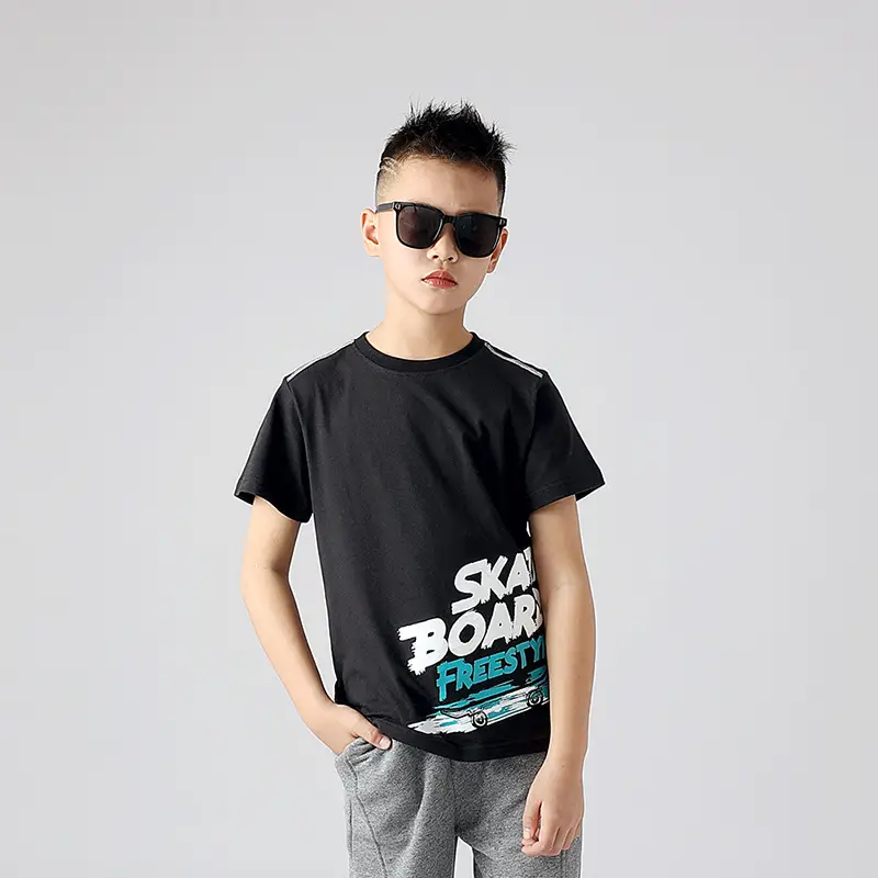 Kids Star Board T-Shirt White Summer Casual - Image 2