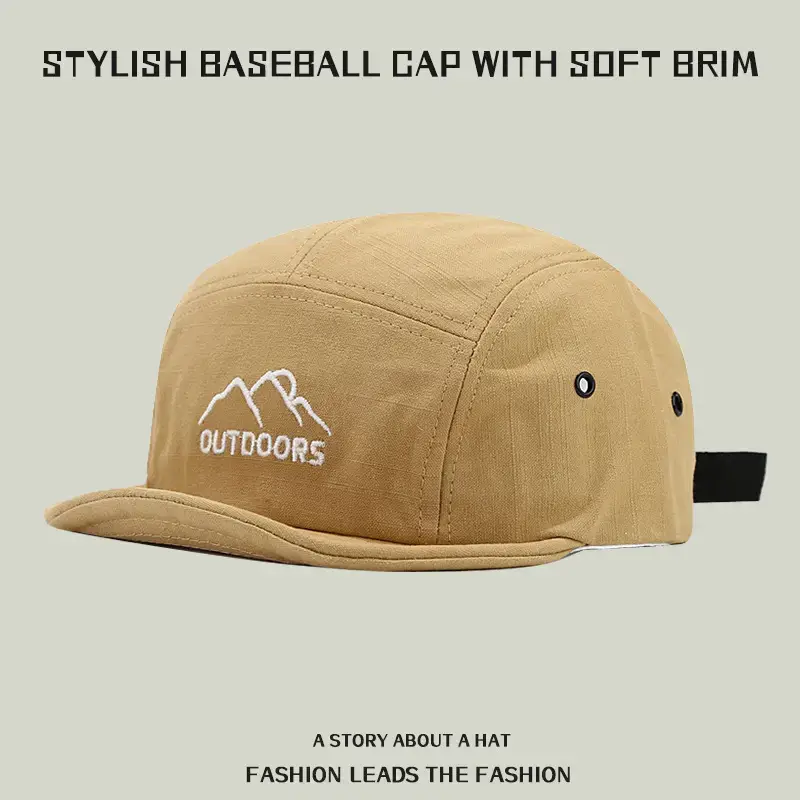 Japanese Style Baseball Cap with Big Head & Adjustable Strap - Image 8
