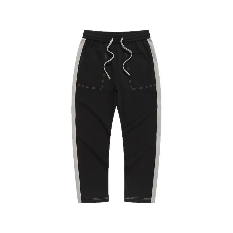 Dengjue Men's Black Thin Long Pants Breathable Loose Fit Sports Pants - Image 9