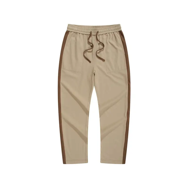 Dengjue Men's Black Thin Long Pants Breathable Loose Fit Sports Pants - Image 3