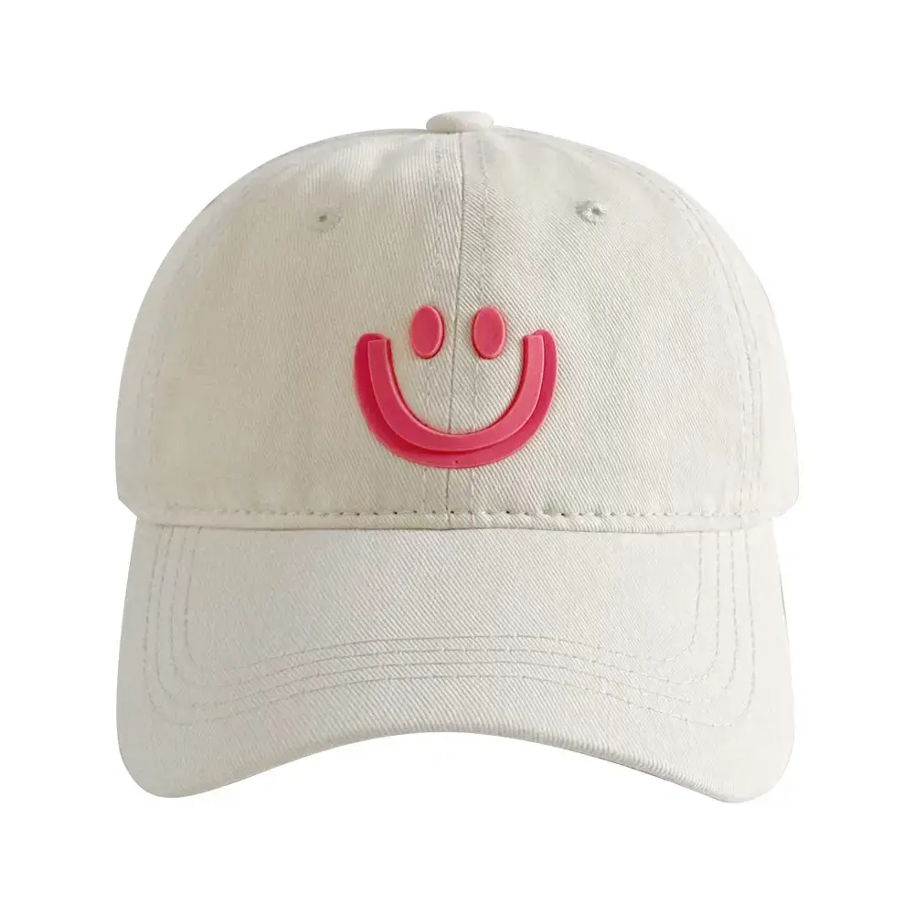 Pink Smiley Face Baseball Cap for Women - Image 18