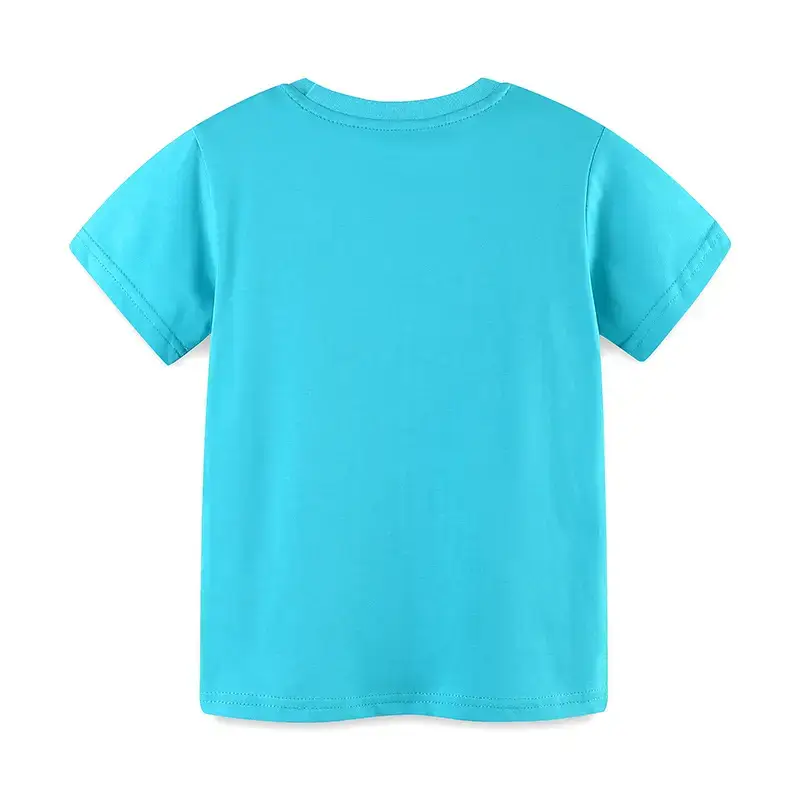 26 New Summer Boys T-Shirts Cartoon Print Blue - Image 3