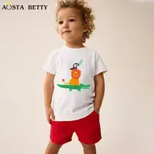 26 New Summer Boys T-Shirts Cartoon Print Blue — feature 8
