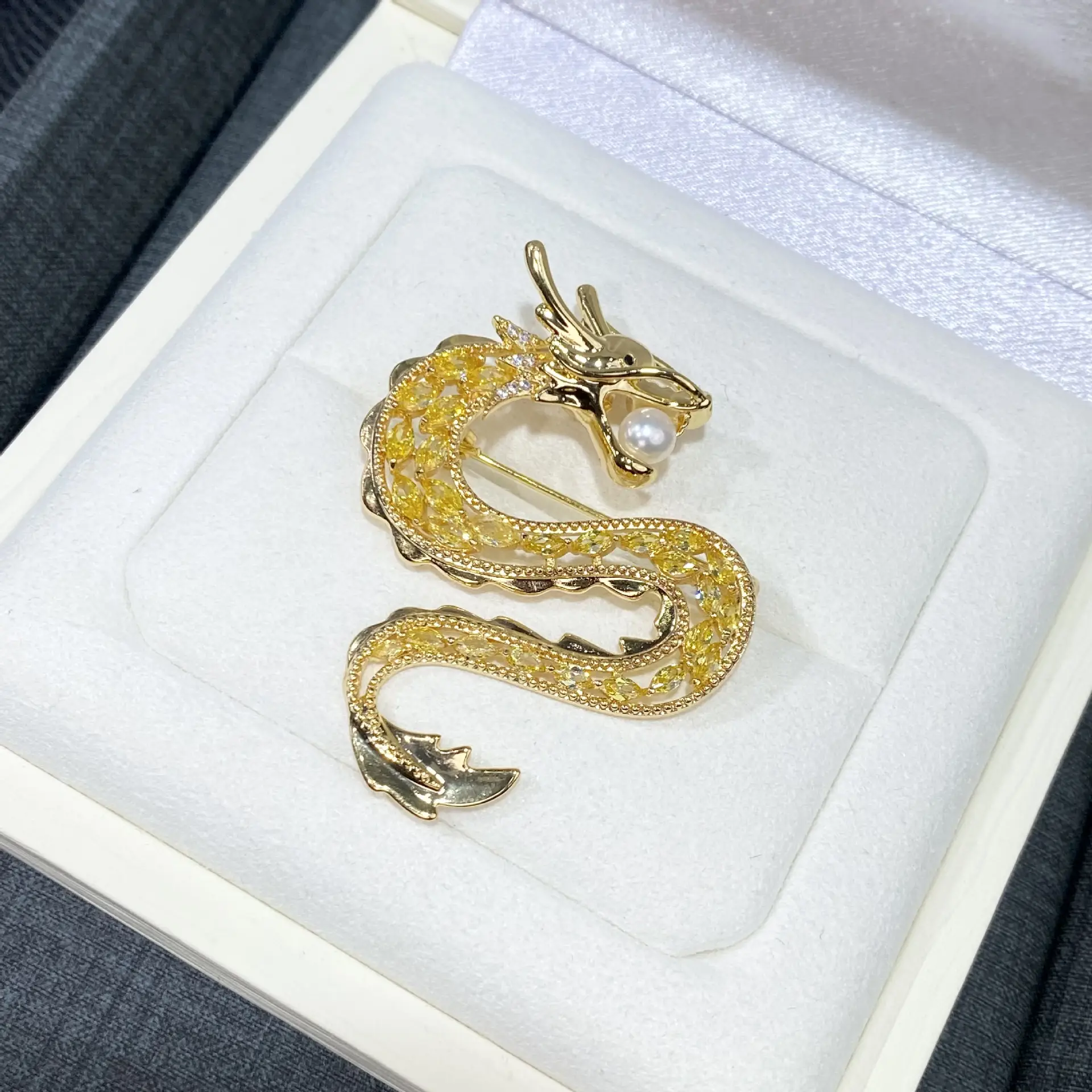 Golden Dragon Zodiac Brooch for Women 2024 - Image 6