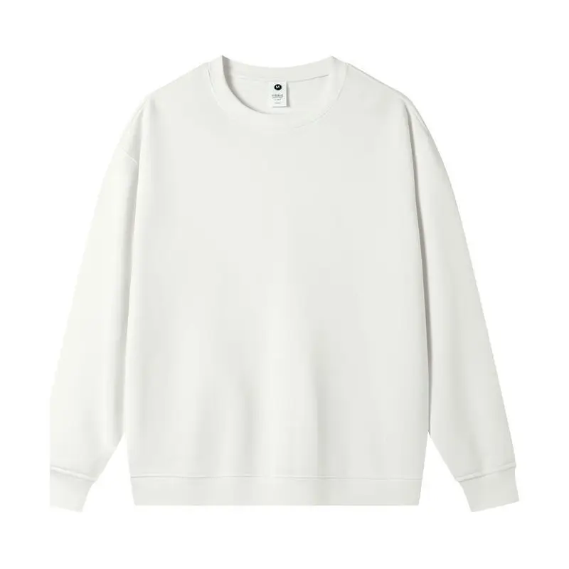 Purple Loose Cotton Sweatshirt Women's Round Neck 2024 - Image 5