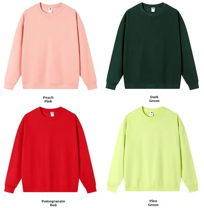Purple Loose Cotton Sweatshirt Women's Round Neck 2024 — feature 12
