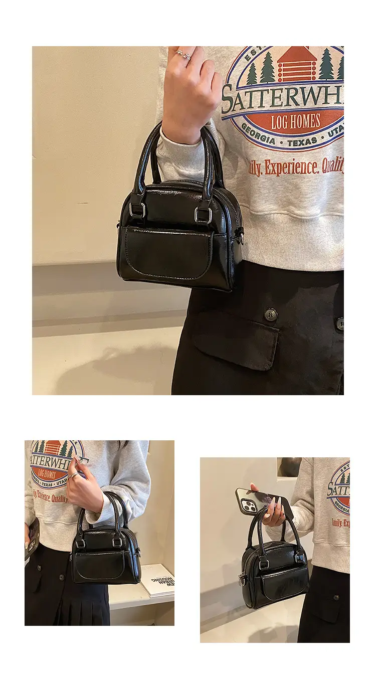 2023 New Black Women's Shoulder Messenger Bag — feature 7