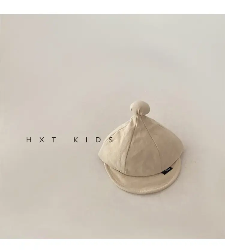 Baby Soft Brim Peaked Cap White Small Ball Western Style Sun Hat Infant Baby Spring Baseball Cap Tide — feature 6