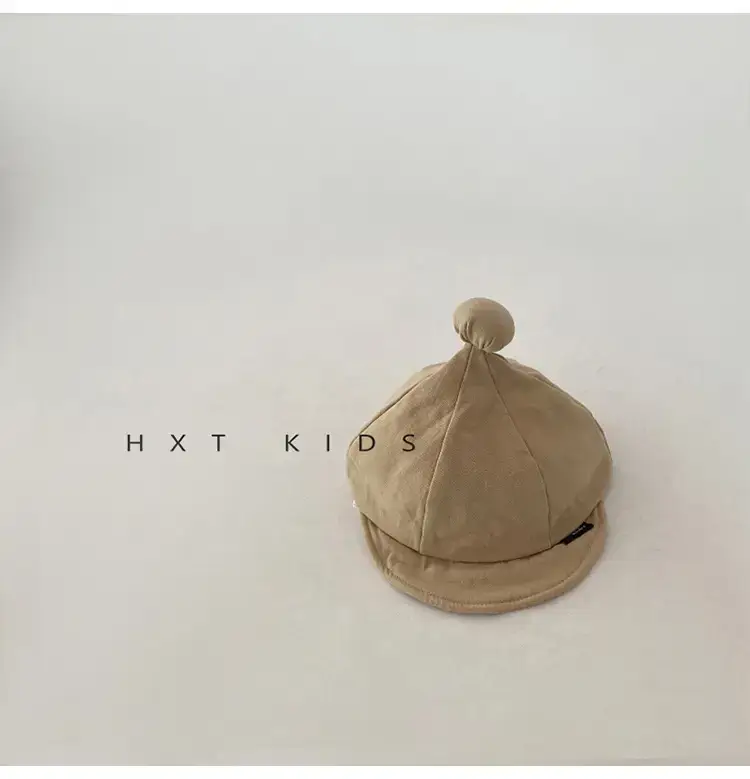 Baby Soft Brim Peaked Cap White Small Ball Western Style Sun Hat Infant Baby Spring Baseball Cap Tide — feature 7