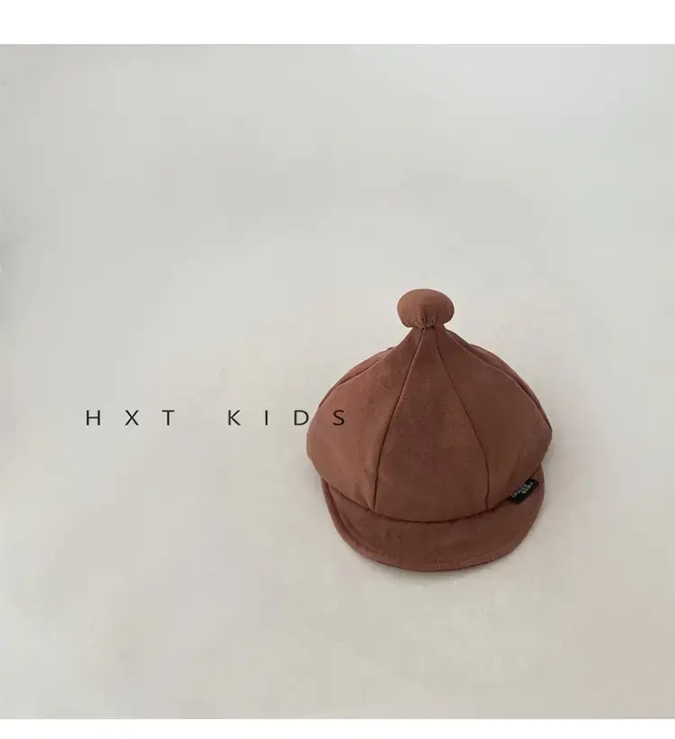 Baby Soft Brim Peaked Cap White Small Ball Western Style Sun Hat Infant Baby Spring Baseball Cap Tide — feature 8