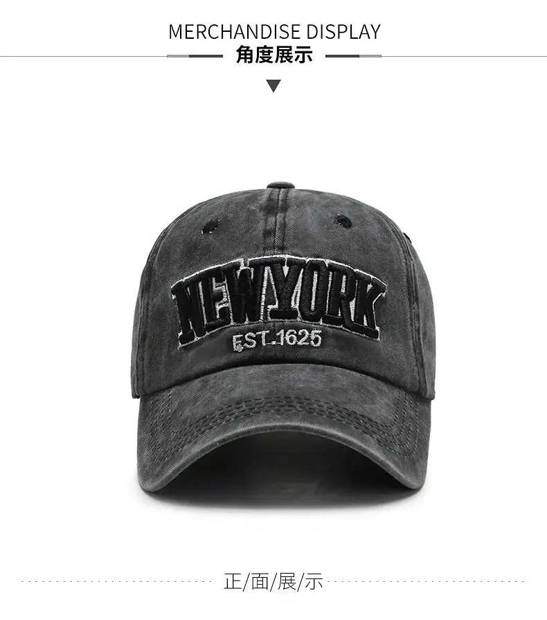 New Spring & Autumn Washable Embroidered Baseball Cap — feature 11