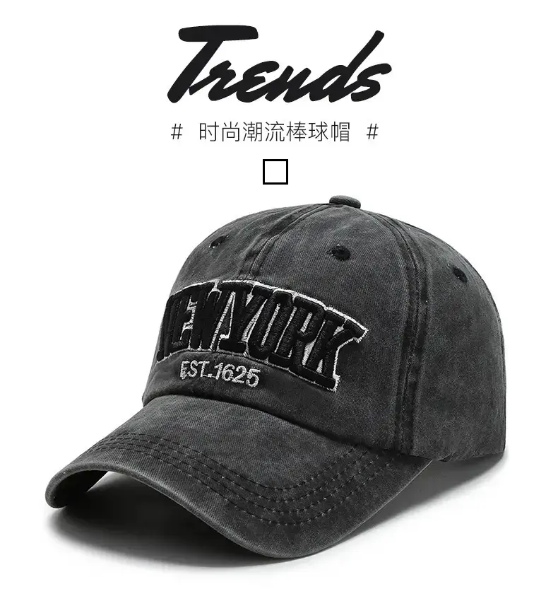 New Spring & Autumn Washable Embroidered Baseball Cap — feature 7