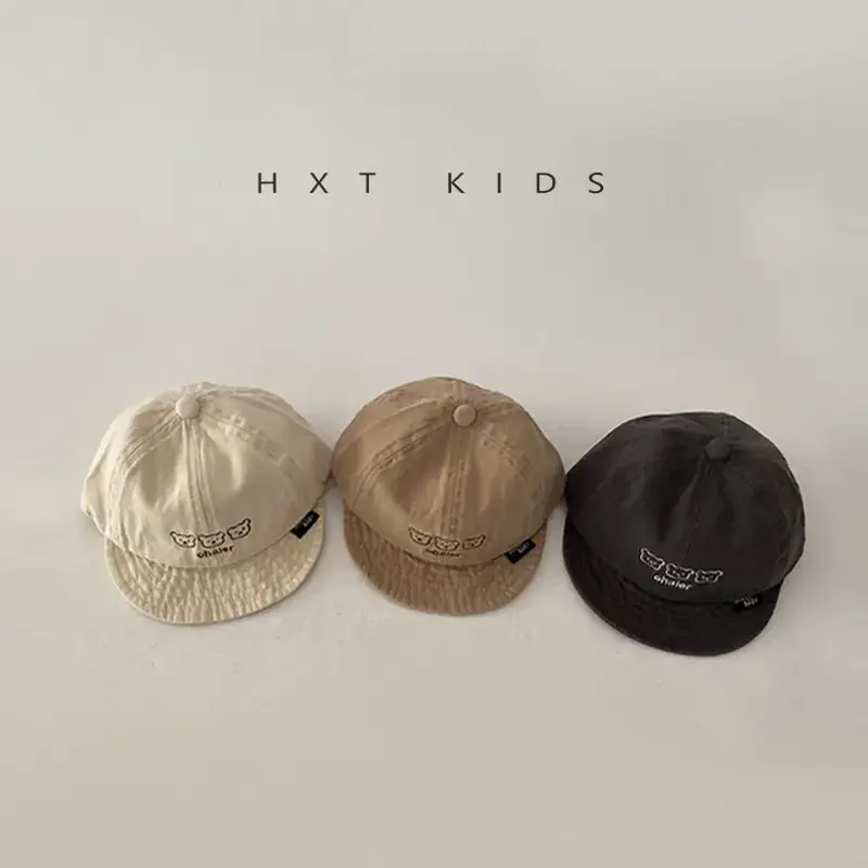 Baby Soft Brim Cap Black Spring Autumn Wear - Image 7