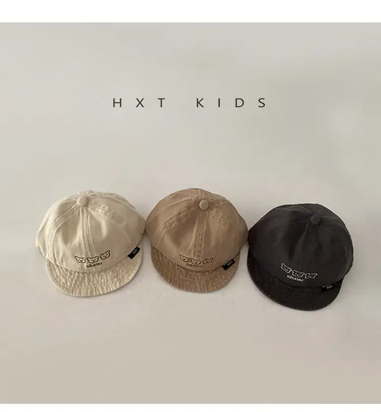 Baby Soft Brim Cap Black Spring Autumn Wear — feature 2