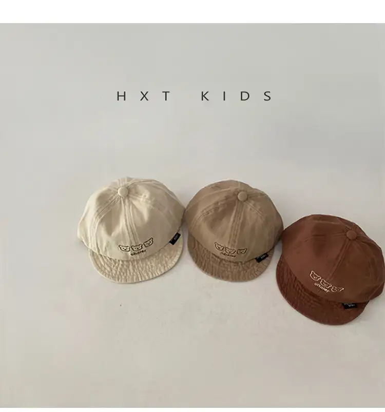 Baby Soft Brim Cap Black Spring Autumn Wear — feature 4