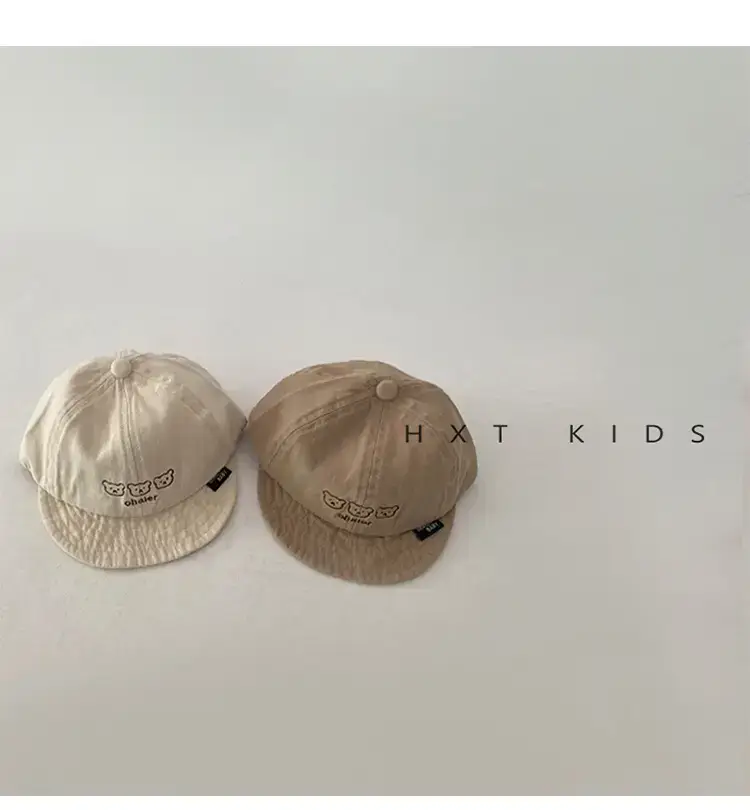 Baby Soft Brim Cap Black Spring Autumn Wear — feature 5