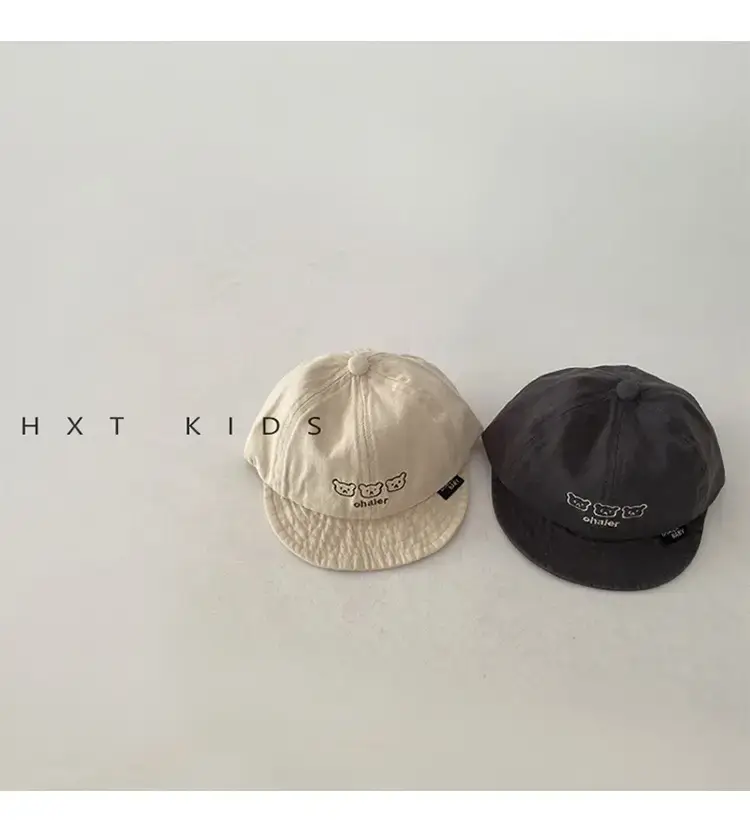 Baby Soft Brim Cap Black Spring Autumn Wear — feature 6